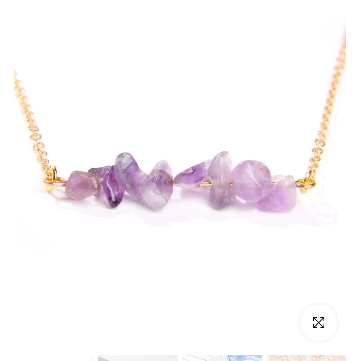 Vacation Irregular Alloy Natural Stone Necklace 1 Piece