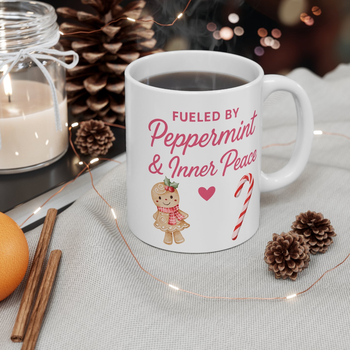Fueled By Peppermint & Inner Peace - Mug 11oz