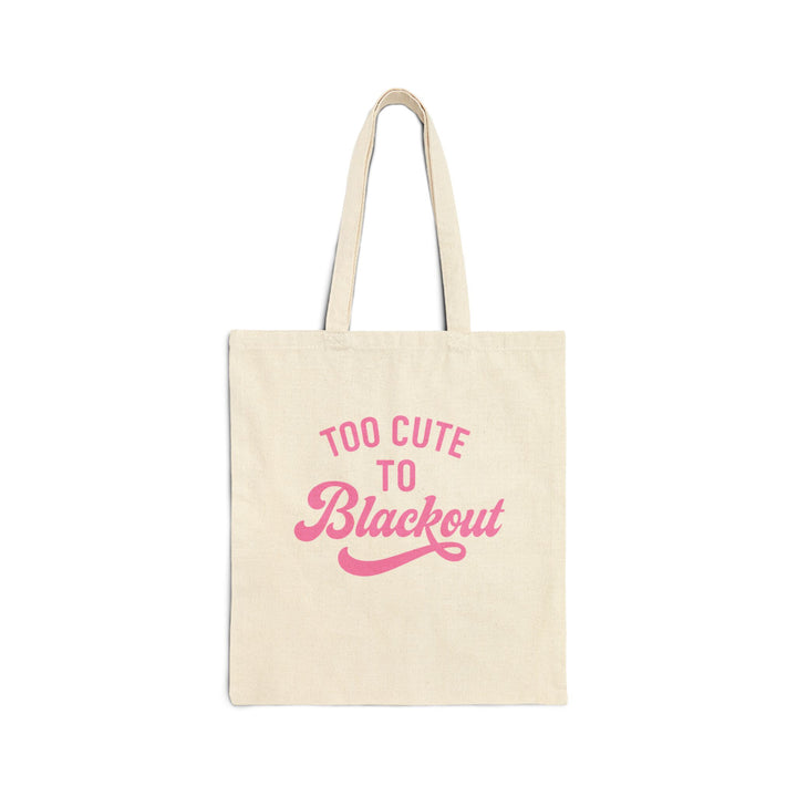 Too Cute to Blackout - Cotton Canvas Tote Bag