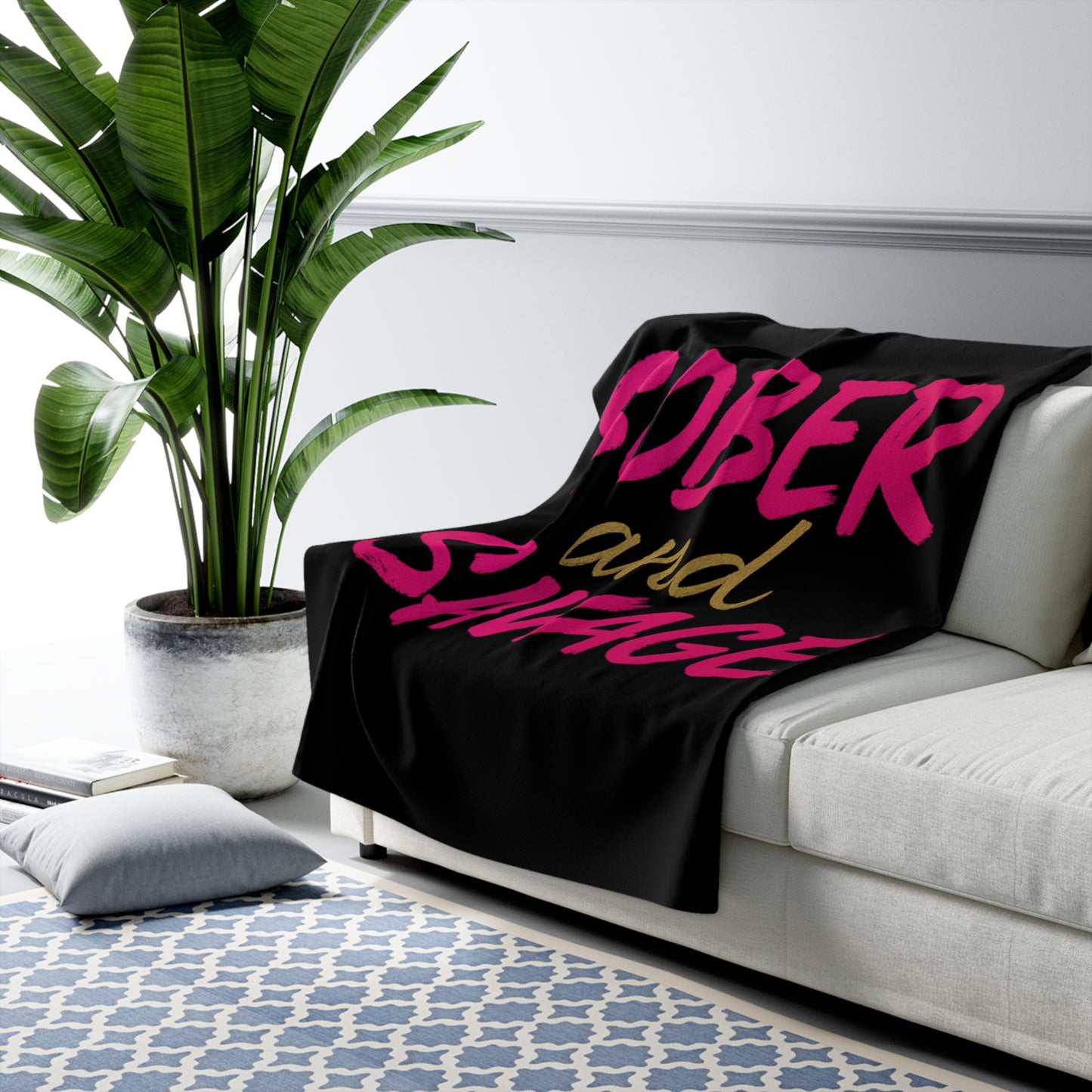 Sober & Savage - Sherpa Fleece Blanket