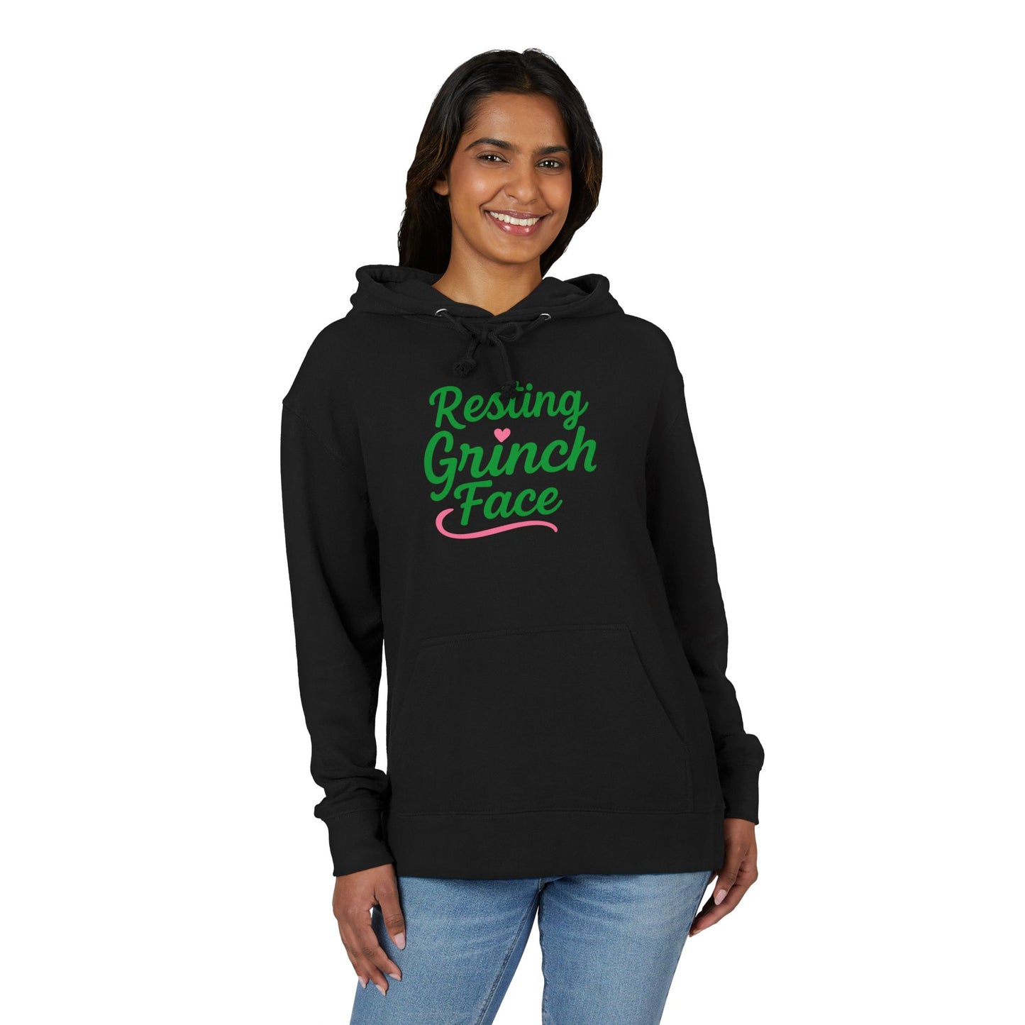Resting Grinch Face Unisex French Terry Hoodie
