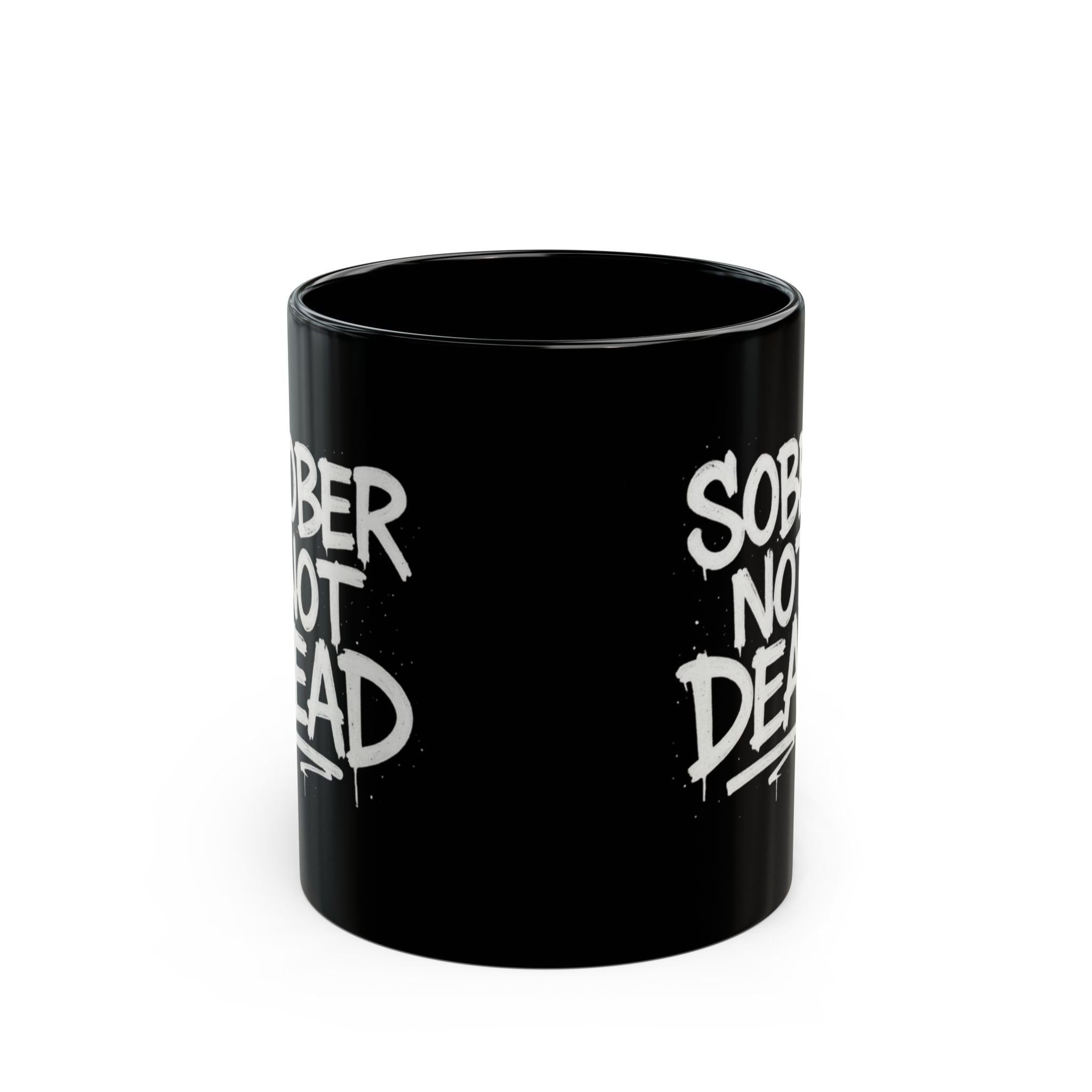 Sober Not Dead - Black Mug (11oz, 15oz)
