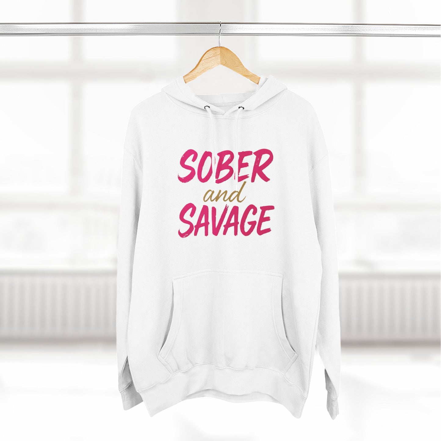 Fleece Hoodie - Sober and Savage Design