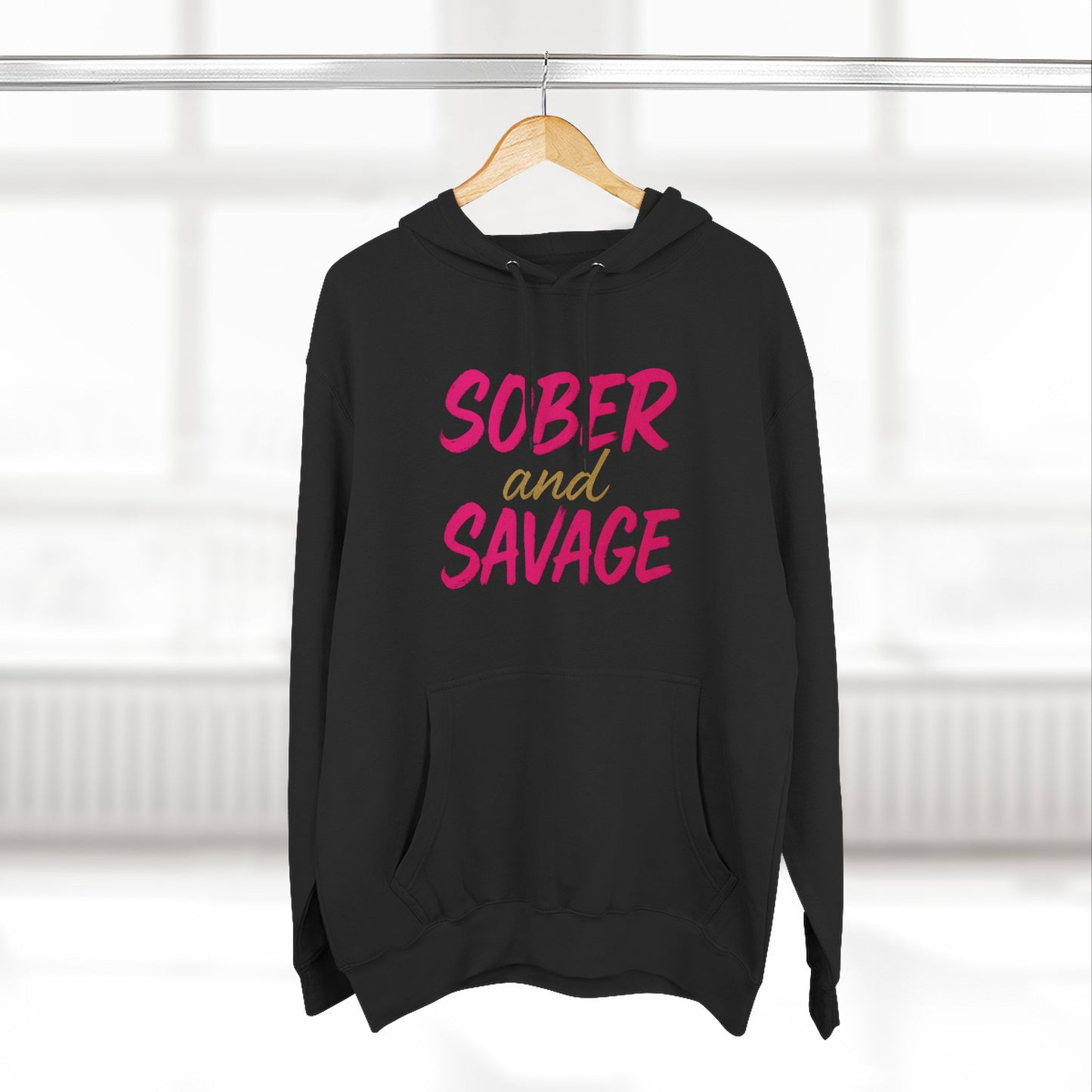 Fleece Hoodie - Sober and Savage Design