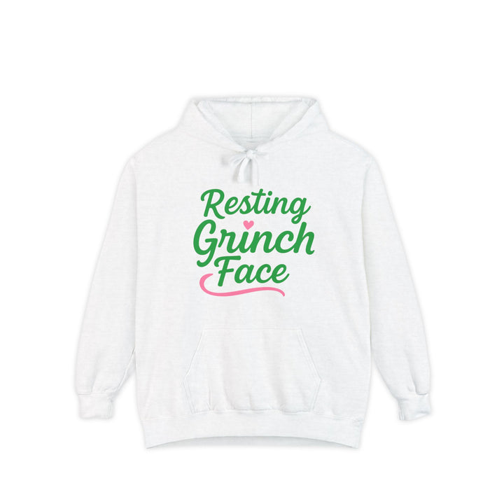 Resting Grinch Face Unisex Garment-Dyed Hoodie