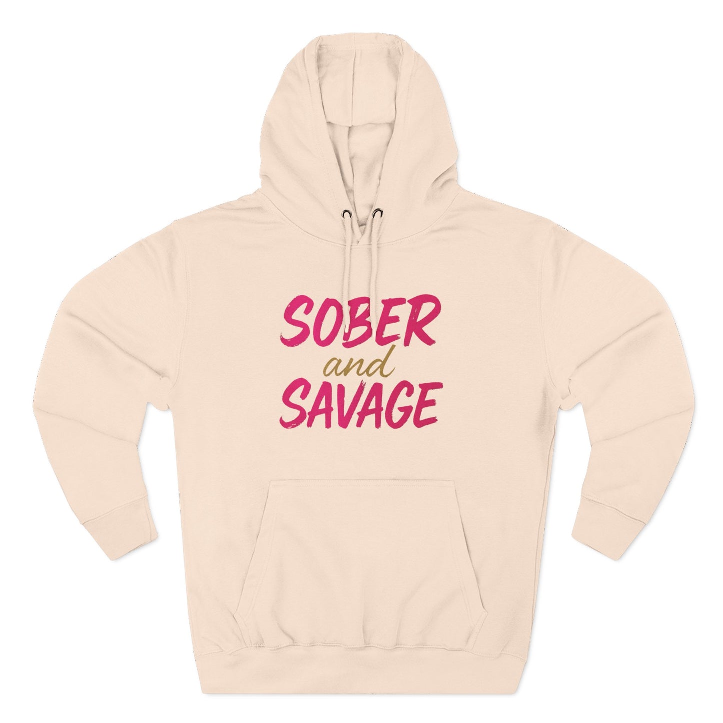 Fleece Hoodie - Sober and Savage Design