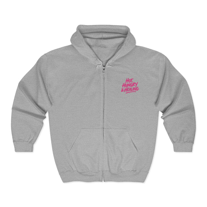 Hot Hungry and Healing - Unisex Heavy Blend™ Full Zip Hooded Sweatshirt