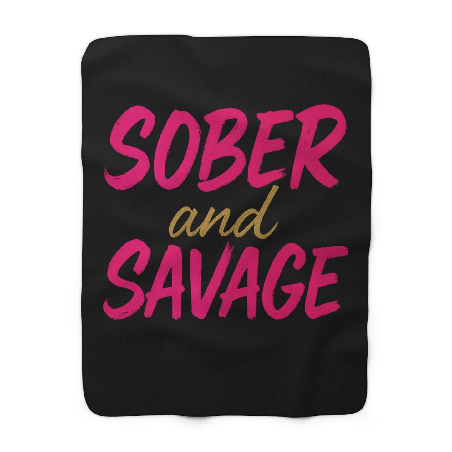 Sober & Savage - Sherpa Fleece Blanket