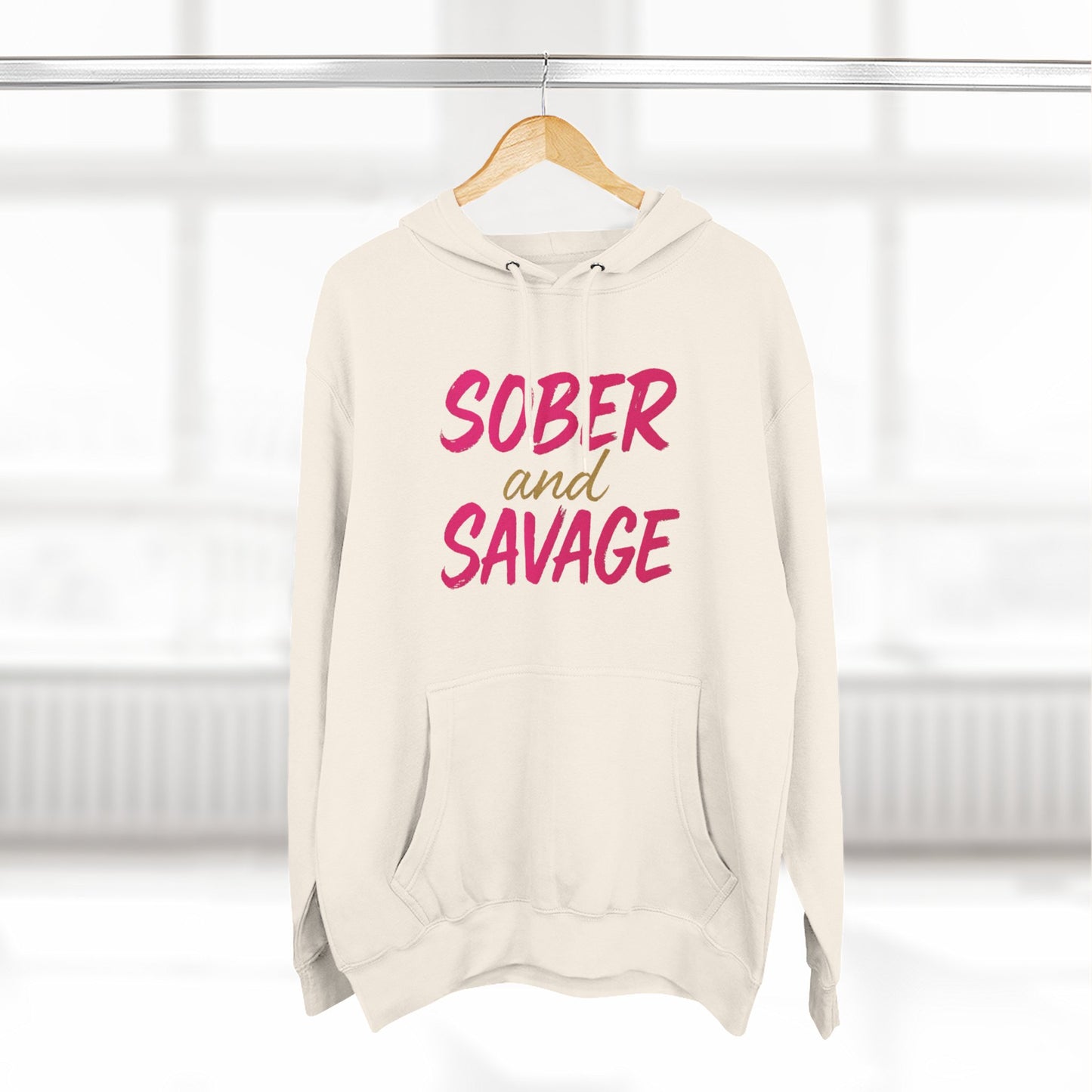Fleece Hoodie - Sober and Savage Design