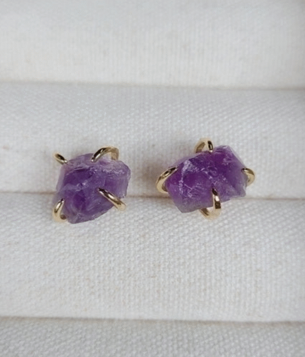 1 Pair Minimalist Geometric Plating Crystal Ear Studs